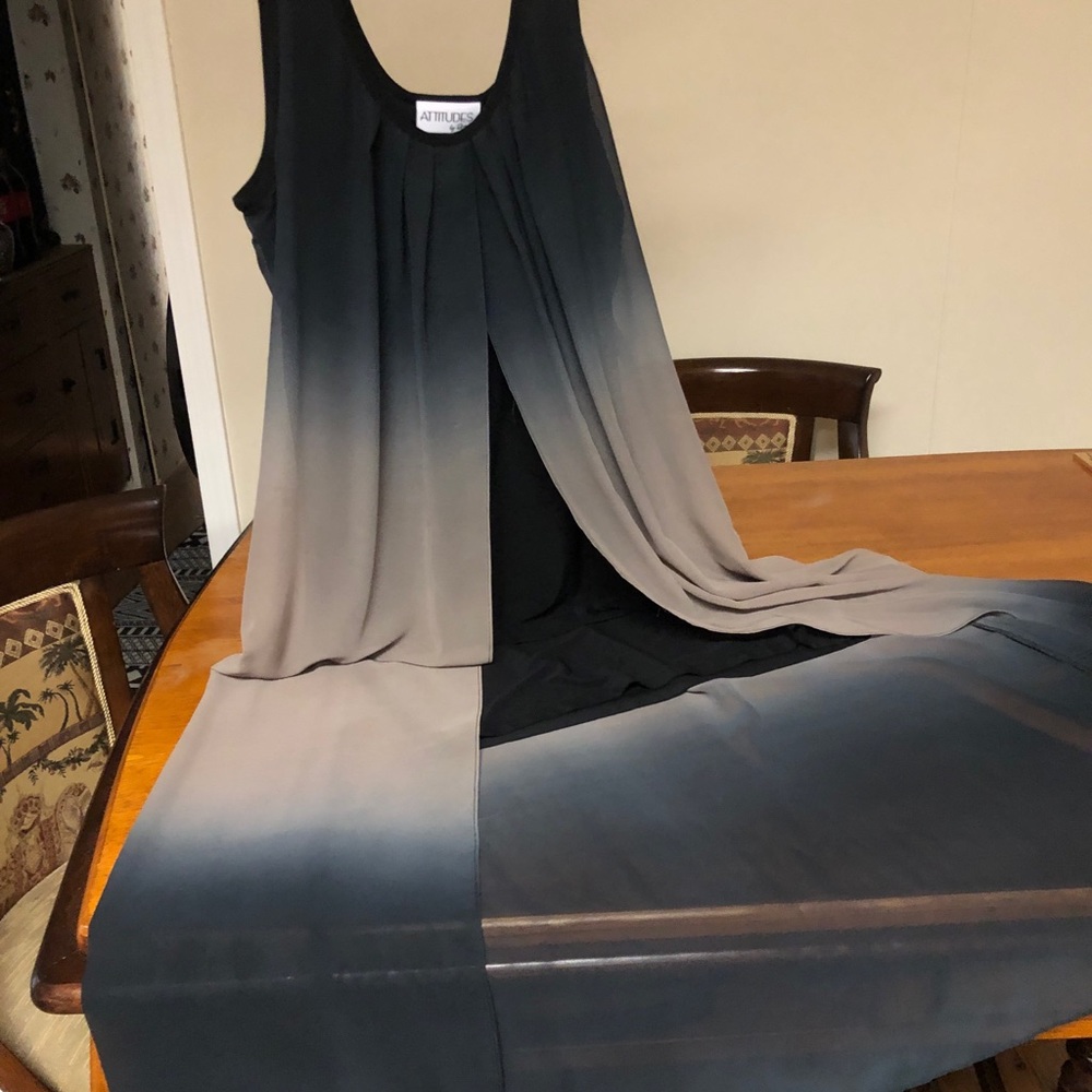 Attitudes by Renee Ombré Sleeveless Sundress